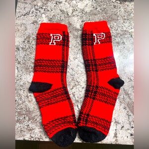 PINK Christmas socks